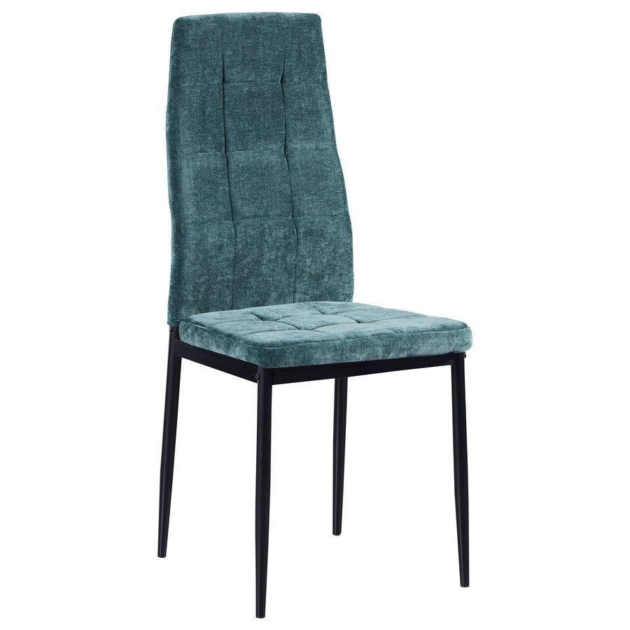 Set 4 Sedie 42x52x98 cm in Tessuto Milano Verdi
