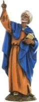 Re magio baldassarre per presepe da 12 cm