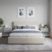 Mobiletto da notte a muro 2 pz Grigio Cemento 49 x 34,5 x 20 cm 898452