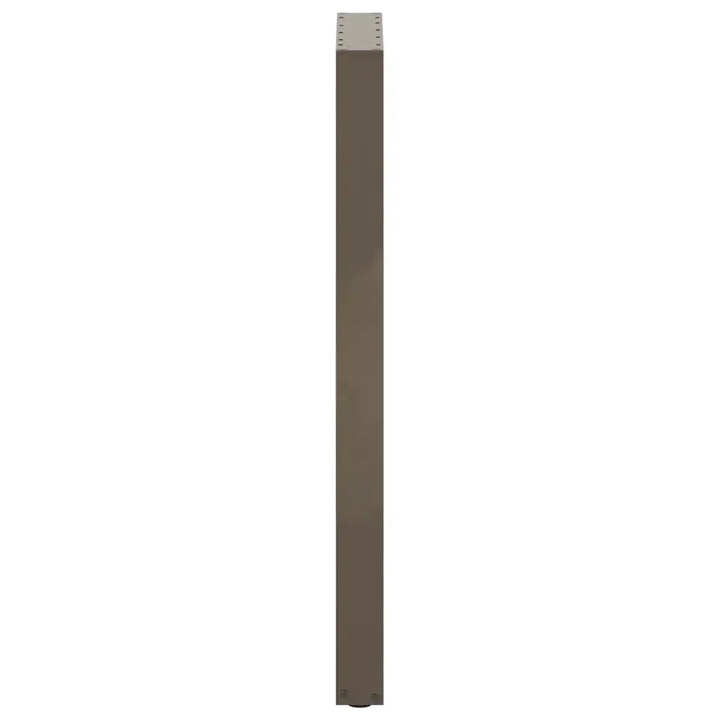 Gambe per tavolo da bar a forma di U 2 pz in acciaio naturale 40x(110-111) cm 4013243
