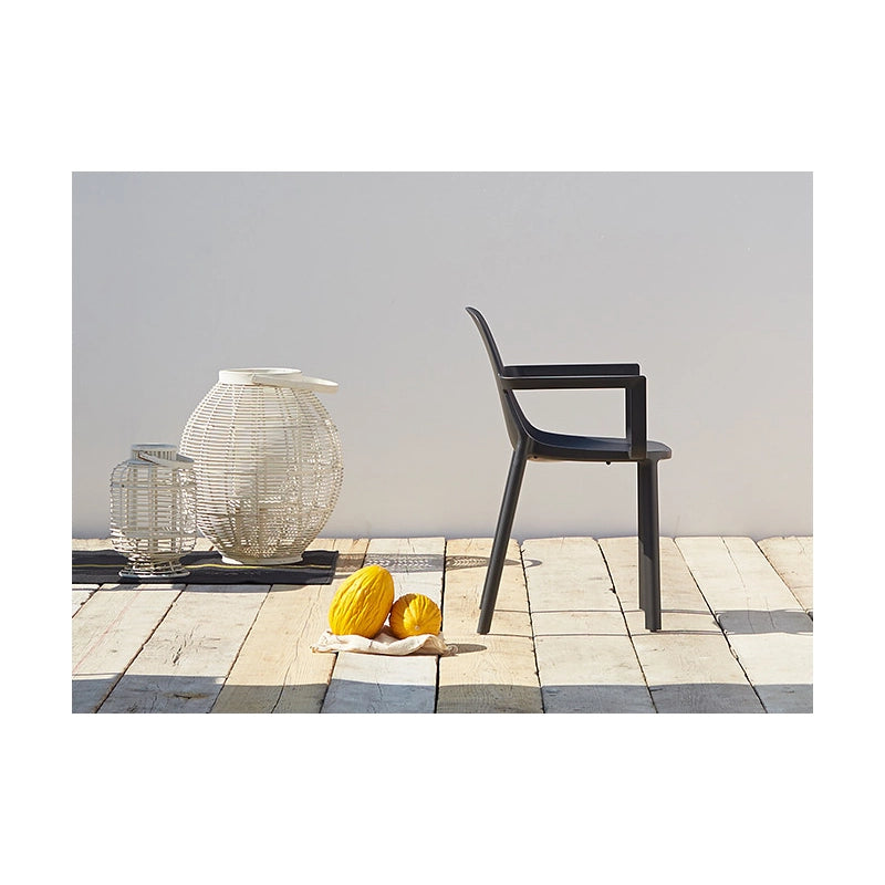 SET 4 POLTRONA PIU' CON BRACCIOLI TECNOPOLIMERO SCAB DESIGN MADE IN ITALY - Antracite 81