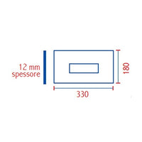 Nuova Placca cassetta sara slim cromata sostituisce 80006710 pucci 80179662