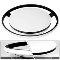 ZMH Lampada da soffitto LED design ruota rotonda dimmerabile 42W telecomando