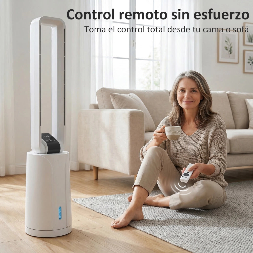 Ventilatore 3 in 1 con Serbatoio 1.7L ¨C Zephmum ¨C Bianco 24.7x24.7x109.5 cm