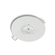 Apparecchio di Emergenza BACKUP LED 0,8W IP42 6000K Bianco - Lampada da incasso ad alta luminosità per installazione a parete o soffitto
