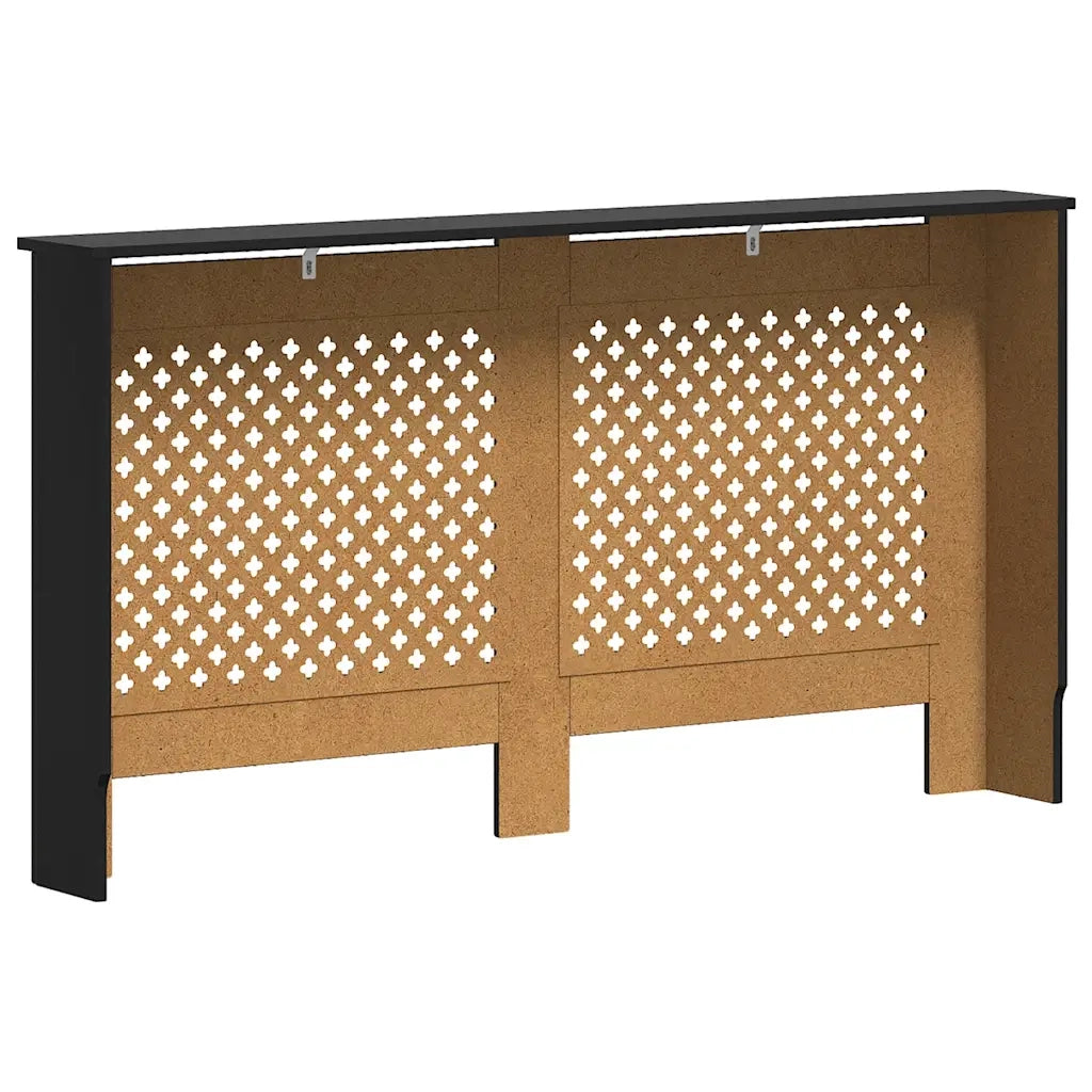 Copertura per Radiatore Nera 152x19x81 cm in MDF cod mxl 76797