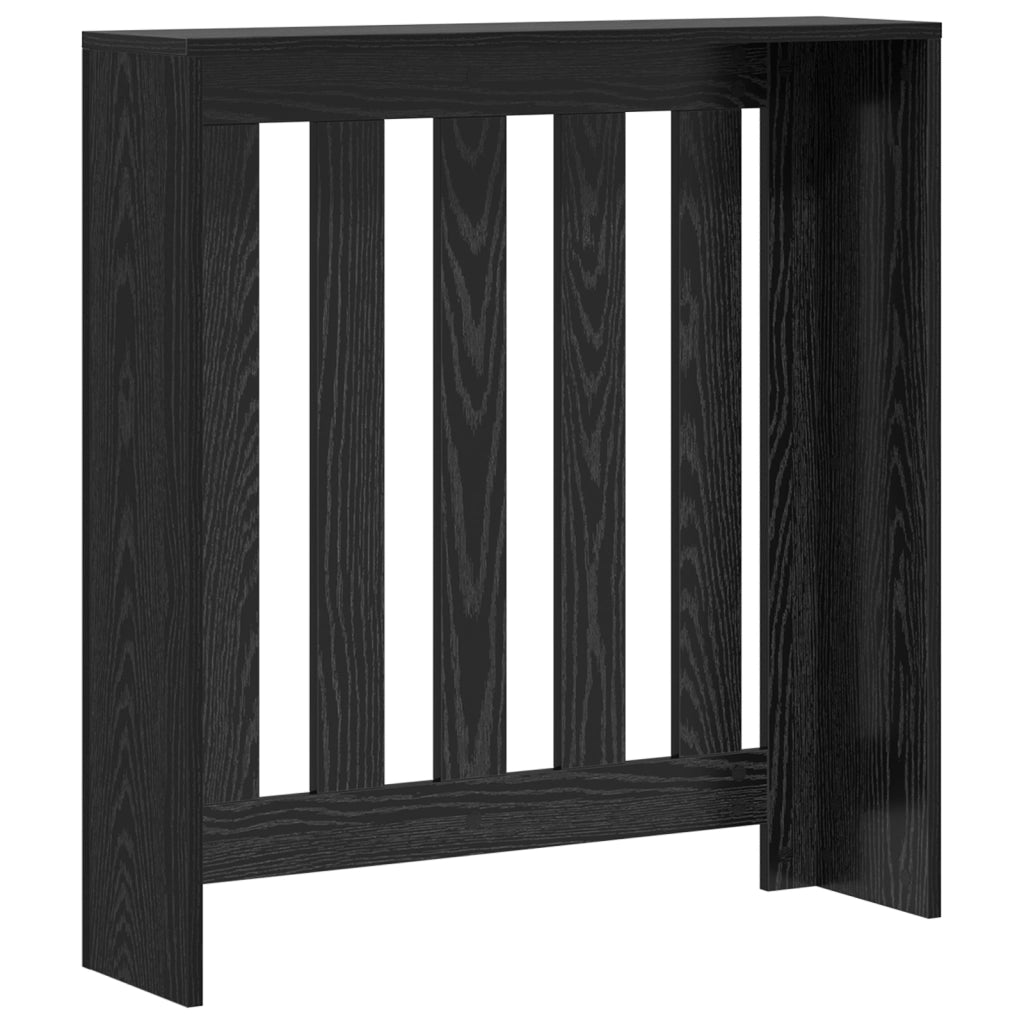Copertura per Termosifoni Rovere Nero 78x20x82 cm Legno ingegnerizzato