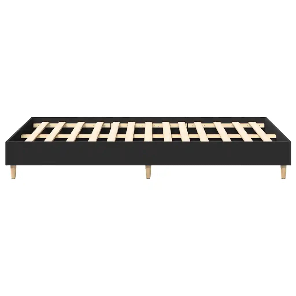 Giroletto senza Materasso Nero 135x190 cm in Legno Multistrato 861067