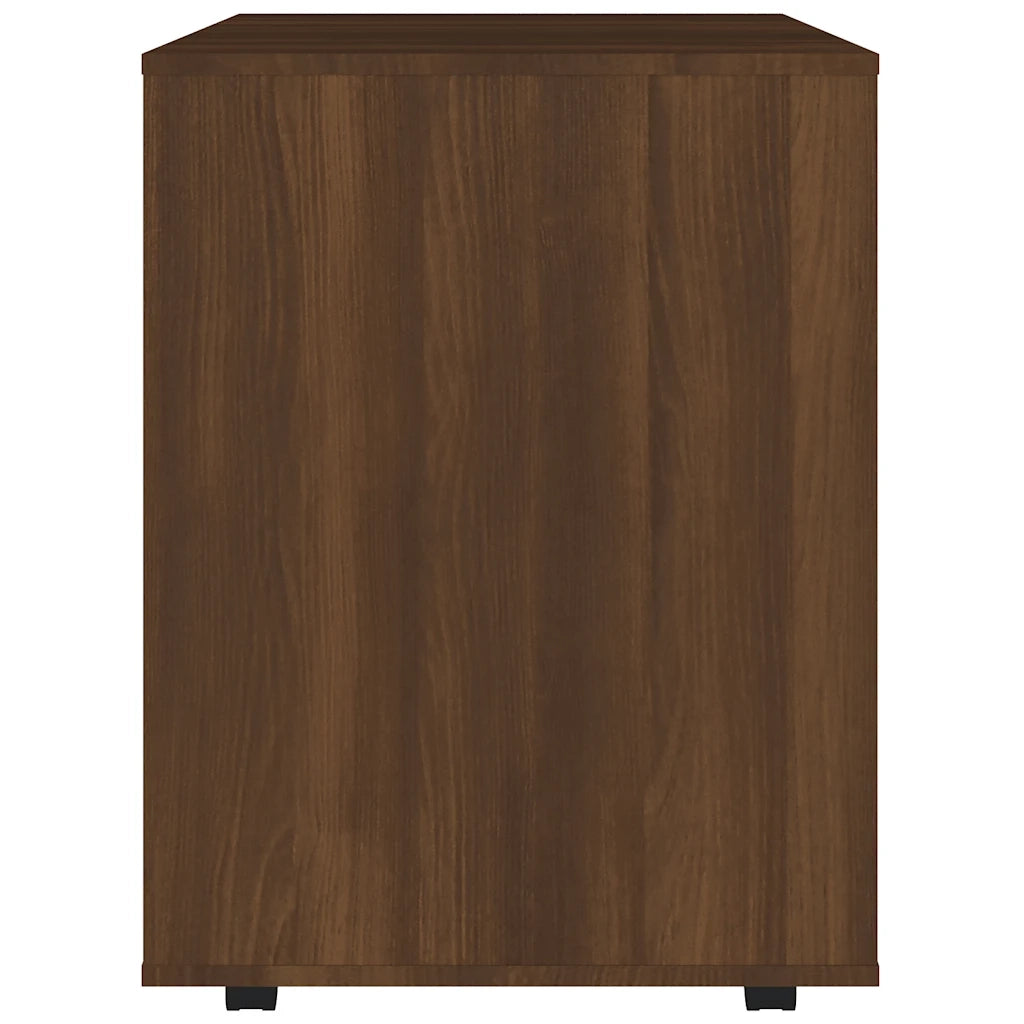Armadietto con Ruote Rovere Marrone 60x53x72 cm in Legno 815971