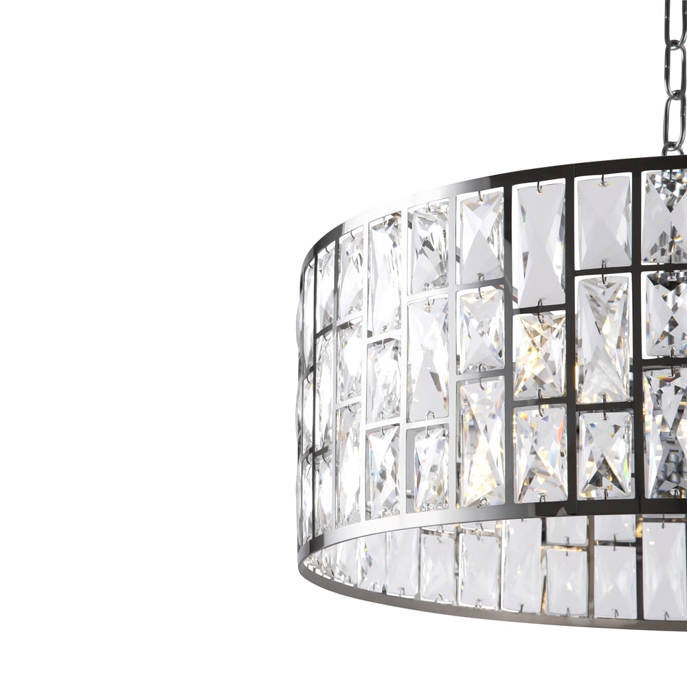 Lampadario cristallo cromato Maytoni Gelid 4xE27 Ø50