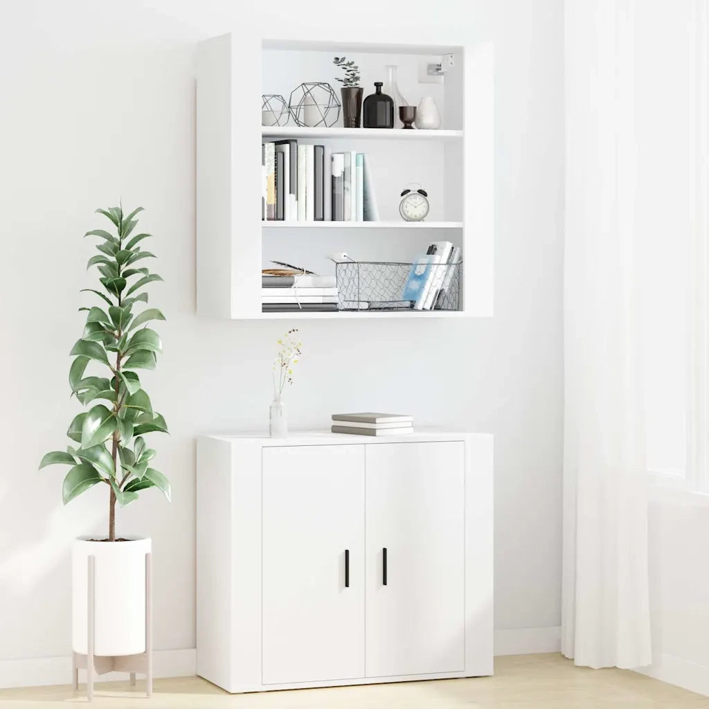 Credenza | Madia | Buffet da pranzo | Armadio da pranzo Bianca in Legno Multistrato