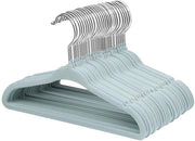 Hangers per bambino in velluto per bambini piccoli - gru per bambini - 30 pezzi - blu