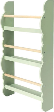 Cassettiere per bambini con 3 ripiani - archiviazione libri - MDF E1 legno di conifera - tema bosco - cameretta per bambini - stanza dei giochi - cassettiera per giocattoli