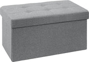 Bancopiazza pieghevole con cassetto, grigio, 76 x 38 x 38 cm