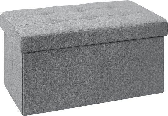 Bancopiazza pieghevole con cassetto, grigio, 76 x 38 x 38 cm