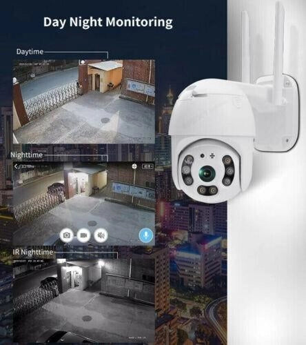2X TELECAMERA WIFI ESTERNA PTZ ICSEE – SMART CAMERA WIRELESS DA ESTERNO CON ZOOM, ROTAZIONE, VISIONE NOTTURNA E CONTROLLO REMOTO