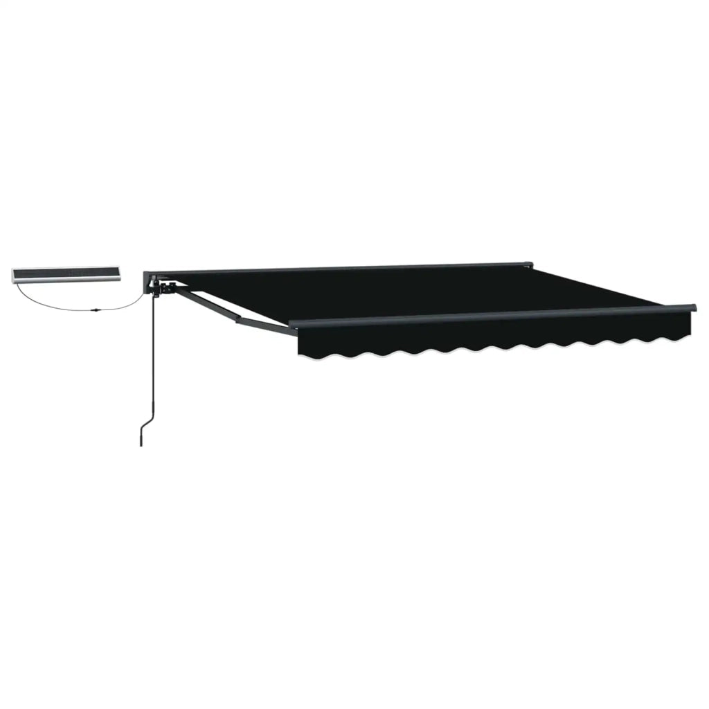 Tettuccio Elettrico Retrattile Nero e antracite 3,5 x 2,5 m 3422028