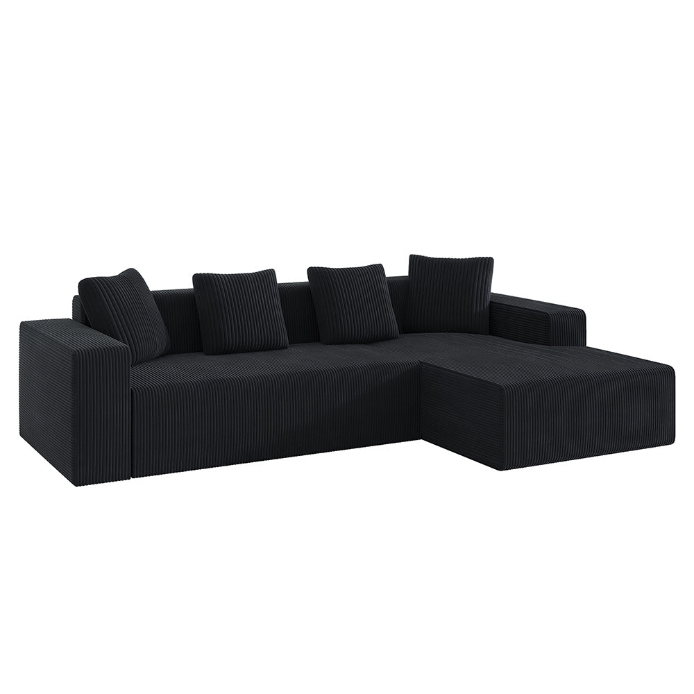 Divano modulare Cloud in L - Xylo - Ergonomico tessuto resistente