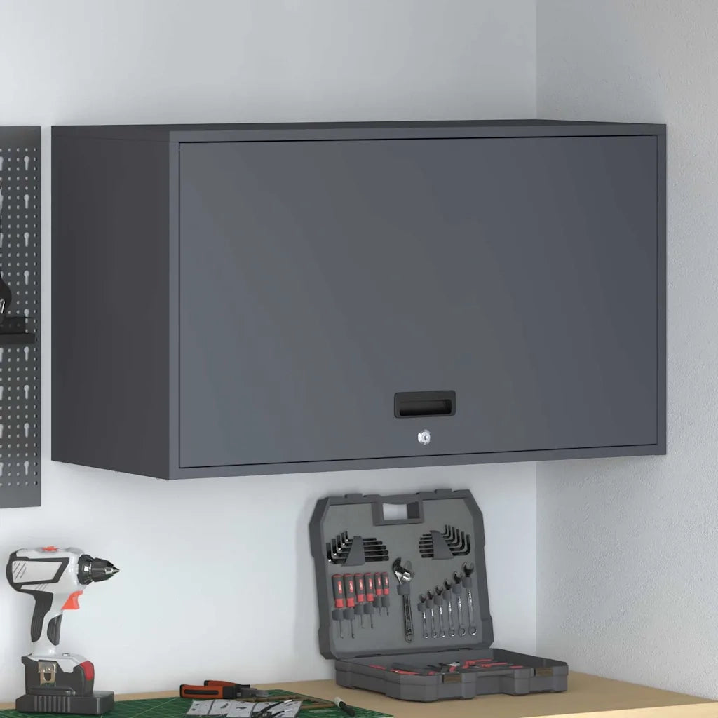 Armadio a muro per garage Antracite 90 x 40 x 53 cm