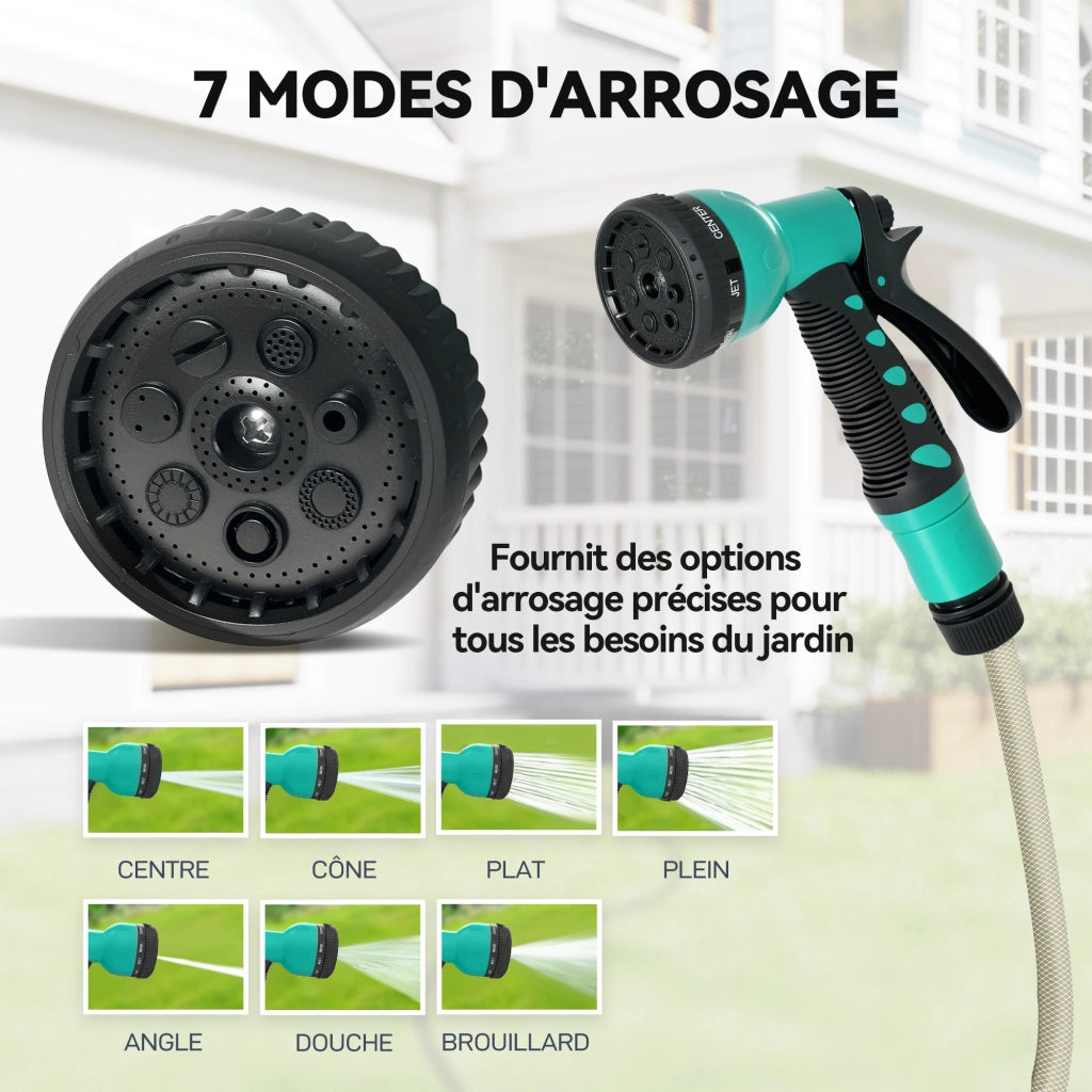 Enrouleur Tuyau Arrosage Mural 30 m ¨C zephmum ¨C grigio