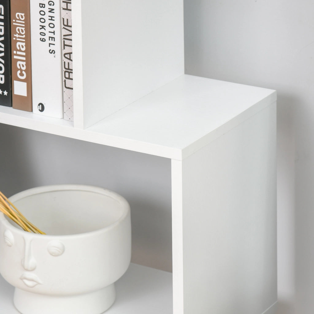 Libreria scaffale in legno ¨C zephmum ¨C bianco 80x24x191 cm
