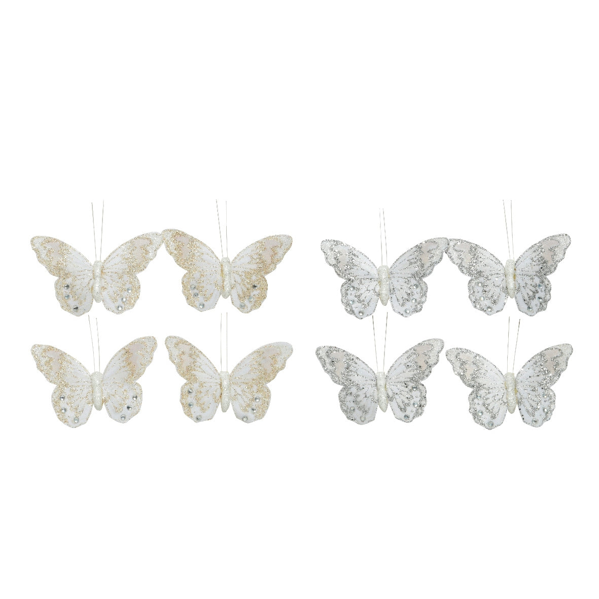 FARFALLA IN TESSUTO GLITTER