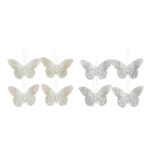 FARFALLA IN TESSUTO GLITTER