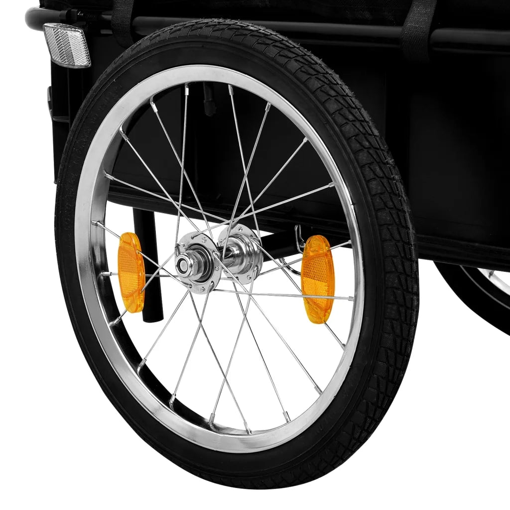 Rimorchio Bici/Carrello Manuale 155x60x83 cm in Acciaio Blu 91772