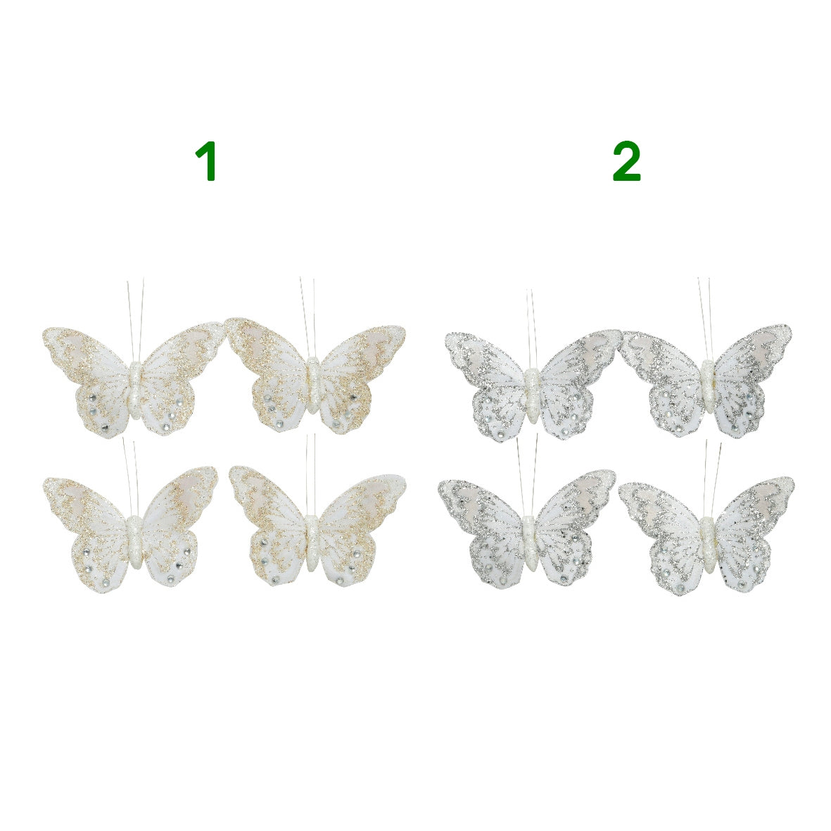 FARFALLA IN TESSUTO GLITTER