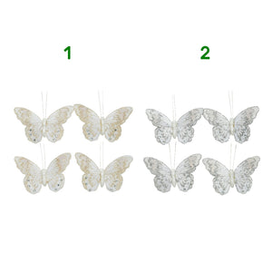 FARFALLA IN TESSUTO GLITTER