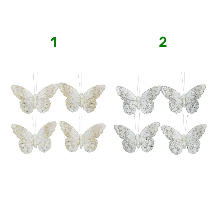 FARFALLA IN TESSUTO GLITTER