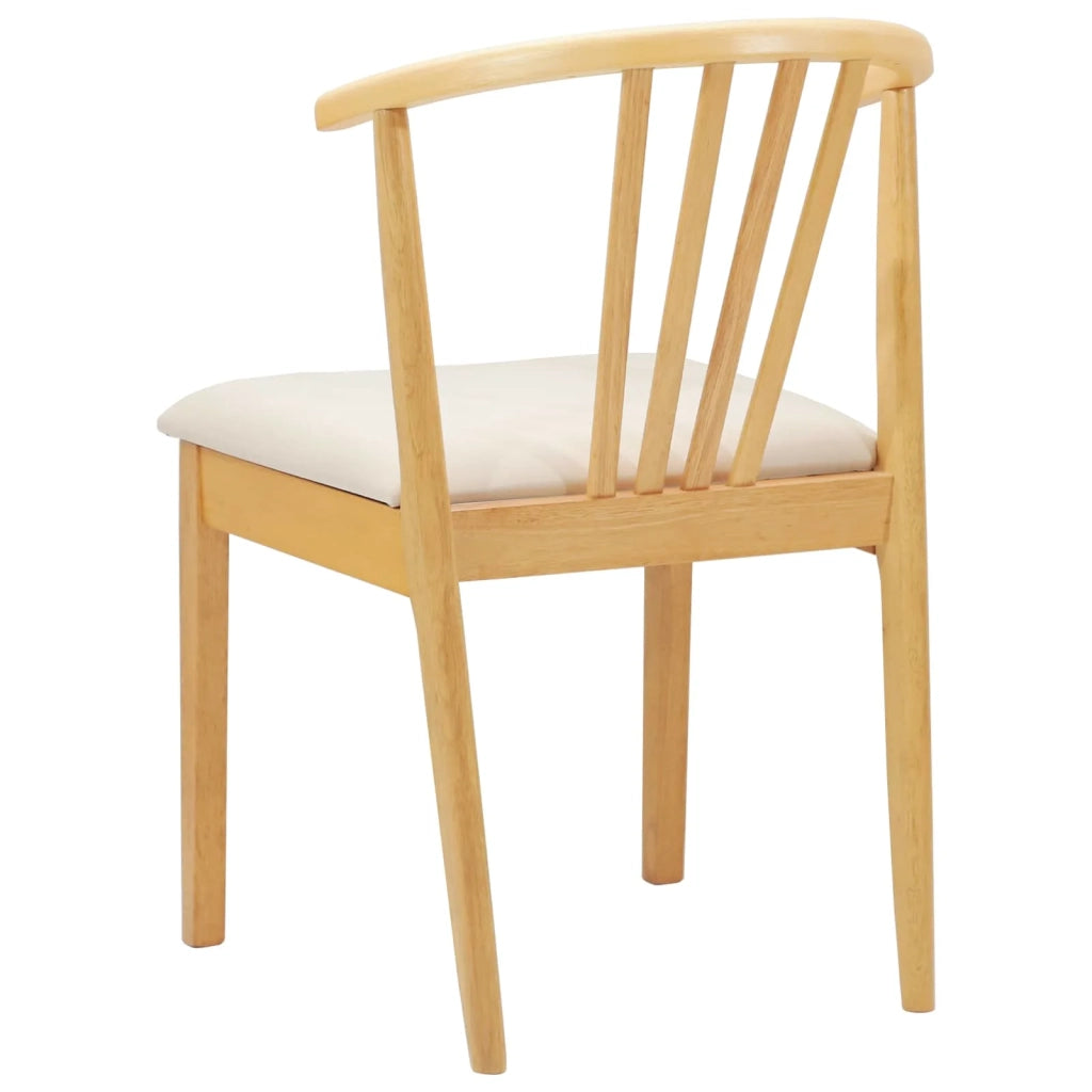 Sedia da pranzo 2 pcs Naturale e chiaro 42020395