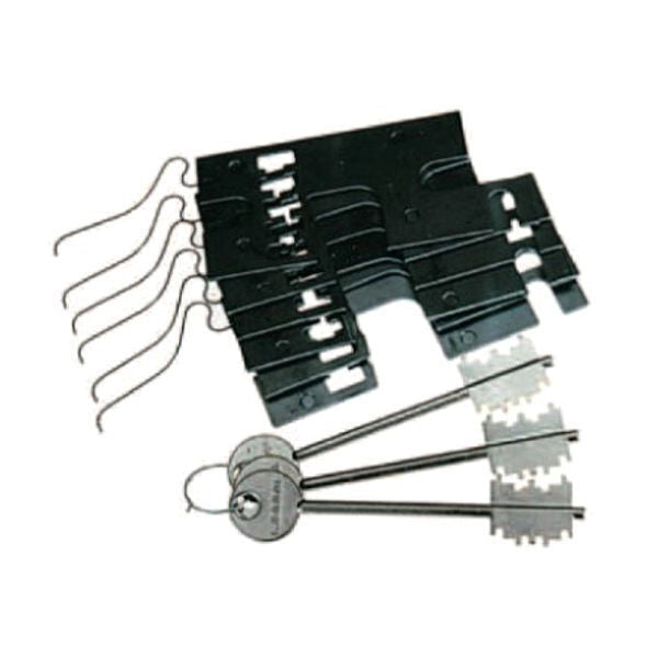 KASSEL 0001 DESTRA Kit Gorges per Serrature di Ricambio in Acciaio Verniciato Compatibile con Serie 1100 1300 1500 colore Nero