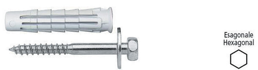 sc elematic tassello t6/vte r 12x60 con vite 5 pz cod:ferx.60614