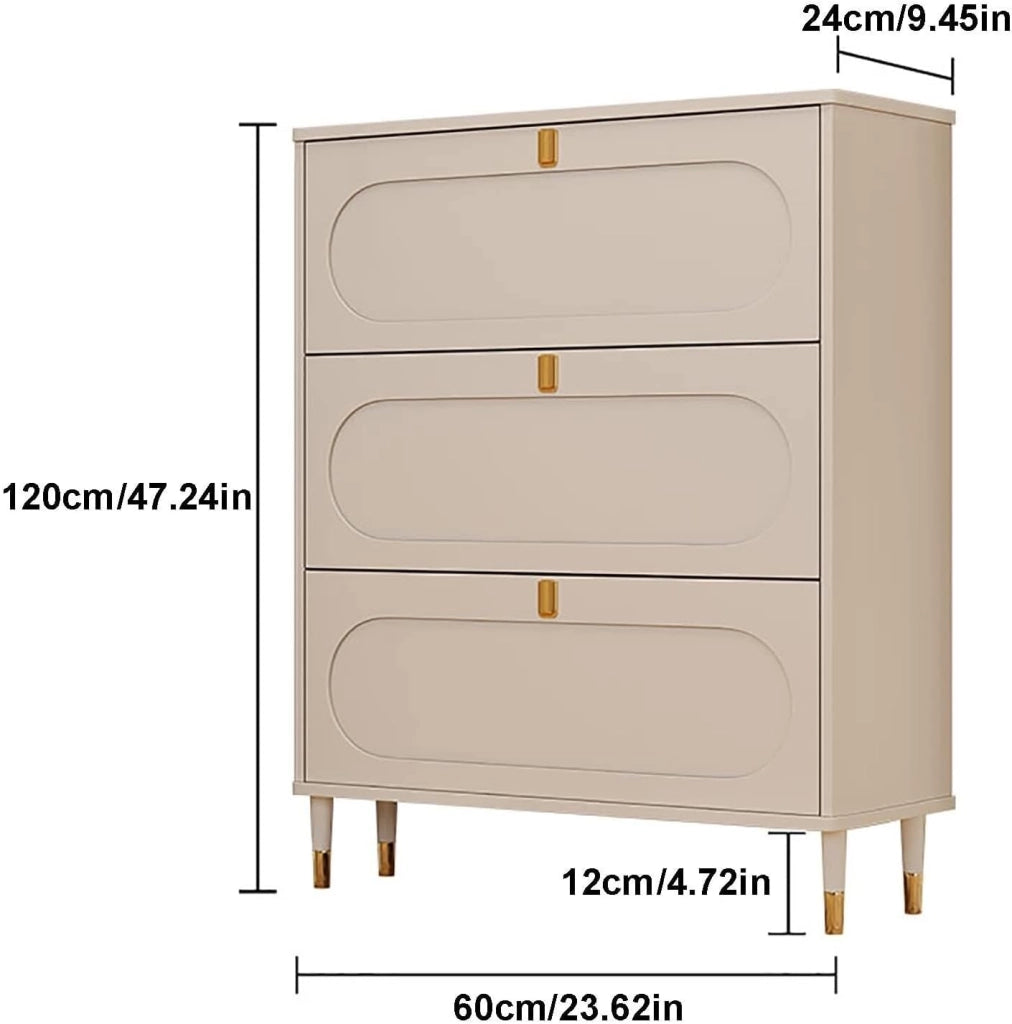 scarpiera Scarpiera Sottile - Scarpiera autoportante con Ante, scarpiere per Ingresso, scarpiera - per riporre e organizzare Scarpe da corridoio (Dimensioni: 60 cm-24 cm)