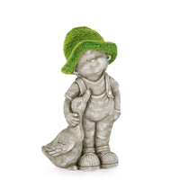 Statuetta Nano da Giardino Bimbo Garden Bizzotto Formato: Bimbo con oca 44,5h