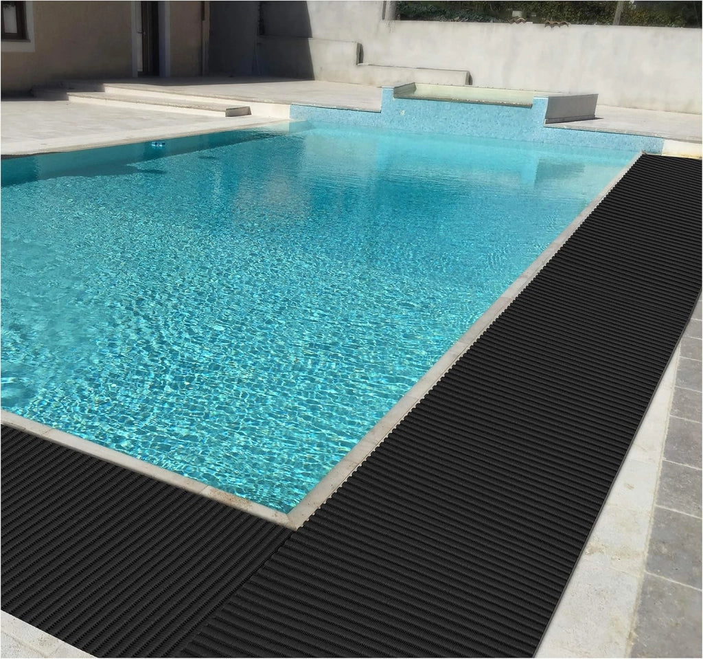Tappeto Gomma Bordo Piscina Rotolo 15 MT Multiuso Lavello Verde Acqua