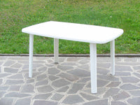 tavolo resina art. 56 cm.137x85 bianco cod:ferx.6063