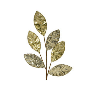 FOGLIA DI MAGNOLIA ORO GLITTER