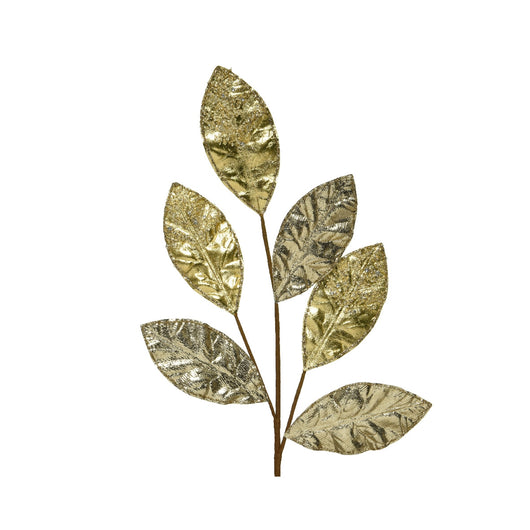 FOGLIA DI MAGNOLIA ORO GLITTER