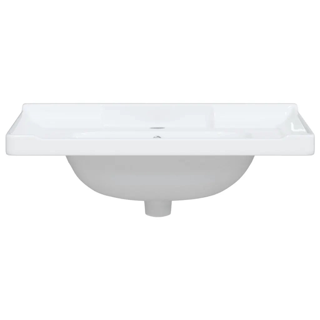 Lavandino da Bagno Bianco 71x48x23 cm Rettangolare in Ceramica 153705