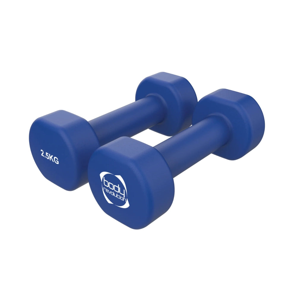 Manubri Neoprene 2 x 2,5kg Antiscivolo Allenamento