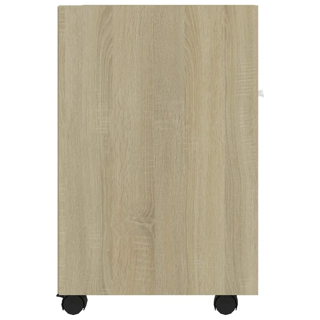 Credenza con Ruote-Buffet-Armadio da cucina Rovere Sonoma 33x38x60 cm Legno Multistrato
