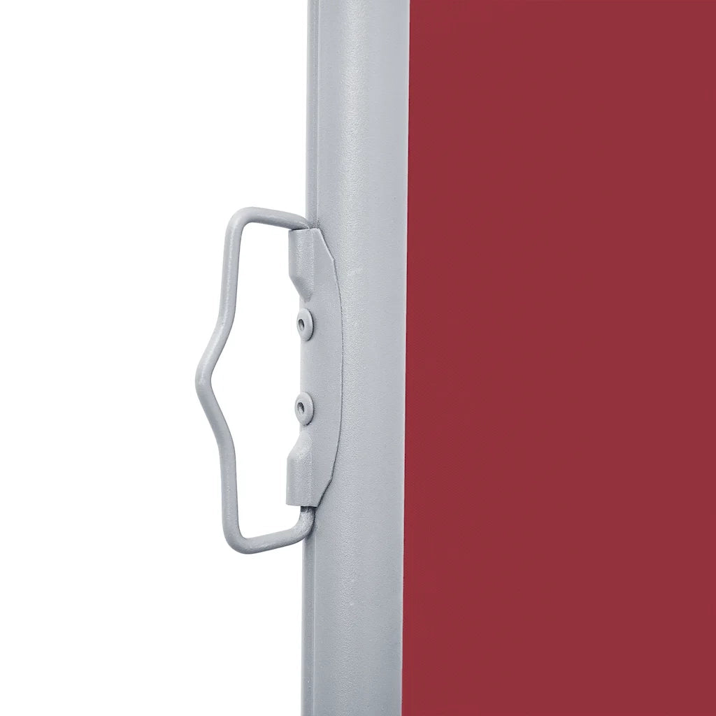 Tenda da Sole Laterale Retrattile Rossa 120x1000 cm 48483