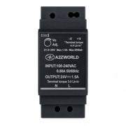 Alimentatore Trasformatore Da Guida Barra DIN 30W, 2 Moduli, Serie HDR-30, Disponibili DC 12V 24V (DC 24V)