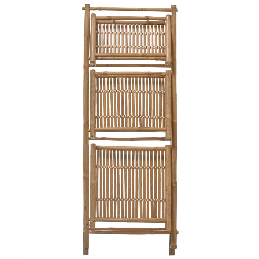 Scaffale in bambù naturale per bagno con 3 ripiani pieghevoli decorativo in stile scandinavo moderno