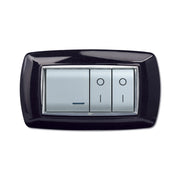 PLACCA LIFE LIVING PLAST NERO GLITTERING 4P
