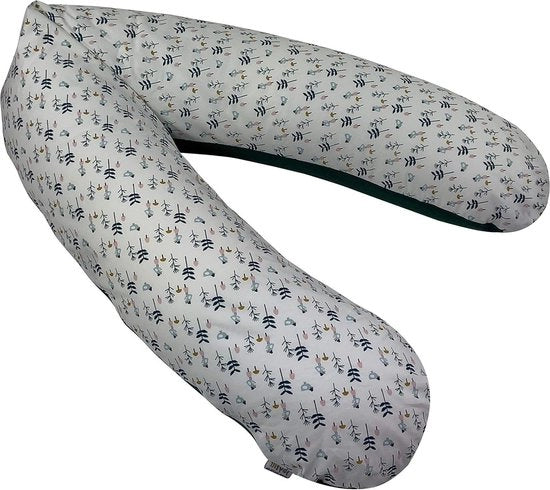 Cuscino per allattamento Flexofill XL 2008-1-5063 - cuscino per gravidanza per madri e bambini - inclusa copertura multicolore