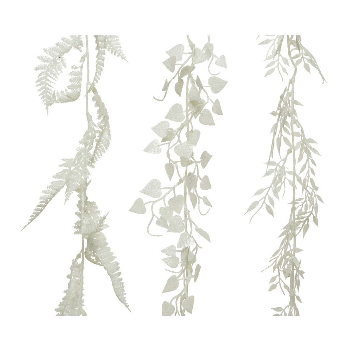 GHIRLANDA GLITTER BIANCA 180CM