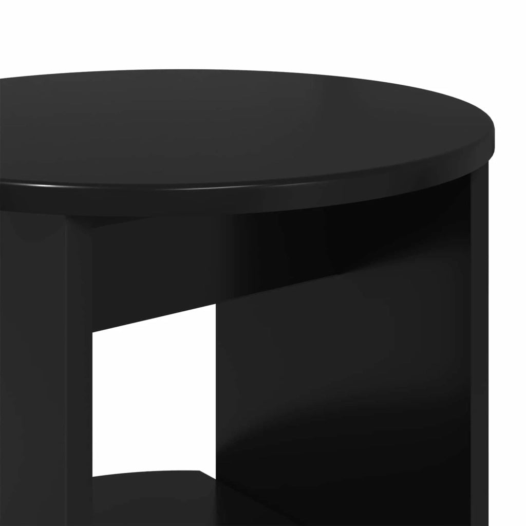 Mobile laterale | Tavolo laterale | Tavolino Nero 40 x 40 x 100 cm Legno ingegnerizzato